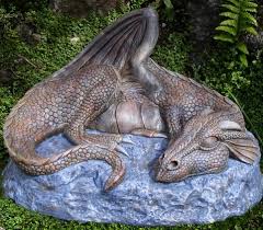 Sleeping Dragon Garden Ornament Sculpture