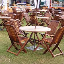 Teak Garden Table Chairs Set For Hire