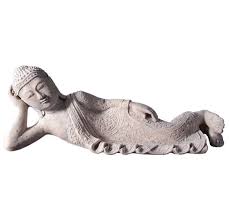 Roman Stone Lying Buddha Sculptures In