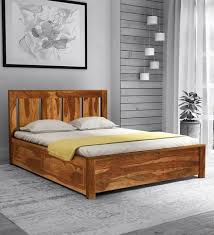 Amarillo Solid Wood Queen Size Bed