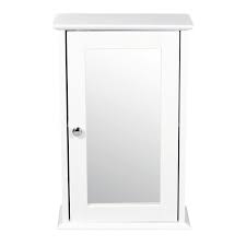 White Wooden Bathroom Wall Cabinet With