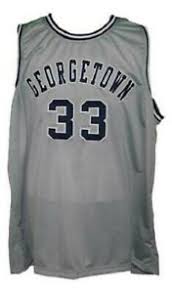 Patrick Ewing 33 Custom College Basketball Jersey Grey