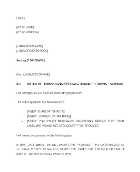 One Week Notice Letter Template