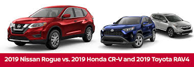 2019 Nissan Rogue Vs 2019 Honda Cr V And 2019 Toyota Rav4