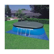 large inflatable pool with ladder and