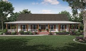 lowcountry style house plan with wrap porch