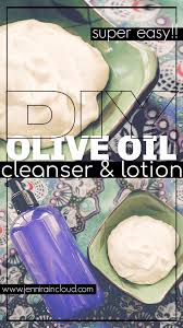 diy olive oil and lavender cleanser and