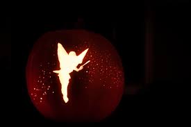 Tinkerbell Pumpkin Carved With A Saw And A Power Drill X