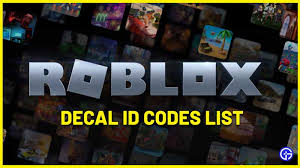 roblox decals codes image id list