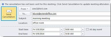 how to cancel delete meeting without