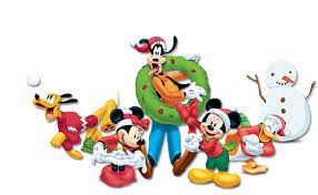 Download Mickey Minnie Pluto Goofy Mouse Christmas Clipart PNG Free
