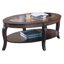 Acme Riley Oval Glass Top Coffee Table