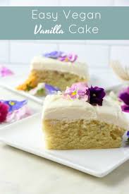 easy 1 bowl vegan vanilla cake