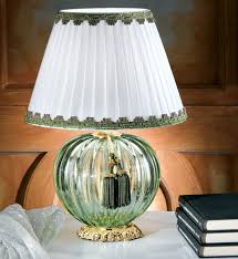 luxury murano green glass table lamp