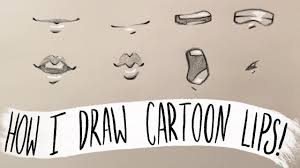 how i draw cartoon lips art tutorial
