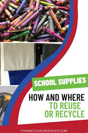 reuse or recycle old supplies