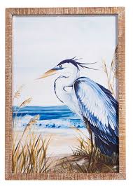 24 Blue Heron Framed Print Bell Farm