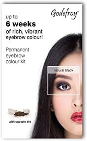 It's not about reworking your brows, it's about showing off what you've got. Godefroy Natural Black Instant Eyebrow Tint Amazon Co Uk Beauty