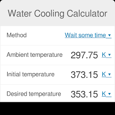 Water Cooling Calculator