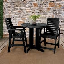 Round Outdoor Balcony Height Dining Set