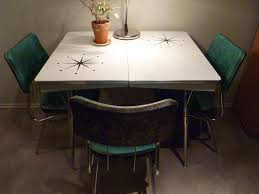 1950s vintage arborite chrome table