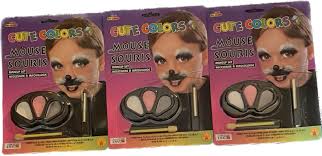 lot 3 cute colors mouse makeup kit