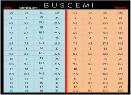 buscemi size chart men s women s