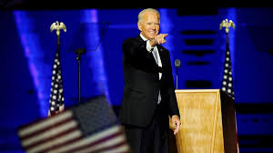 Joe biden delivered his first speech to the nation saturday night since he was projected to become biden sought to unify the nation with his speech, calling for healing and cooperation between political. Joe Biden Speech Transcript Full Remarks From The President Elect S Acceptance Speech Vox