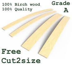 bed slats 5cm wide birch wood sprung