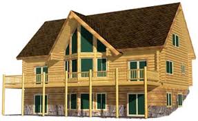 lodge style log home cabin plans