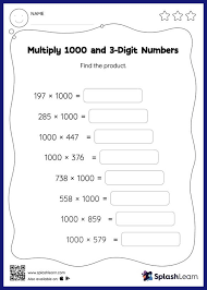 multiply 1000 and 3 digit numbers
