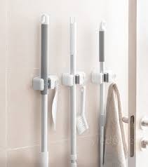 Mop Broom Wall Mounted Holder With