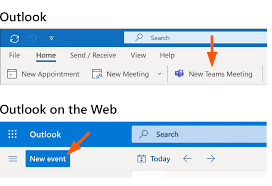 outlook calendar microsoft teams