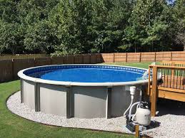 what to put under above ground pool