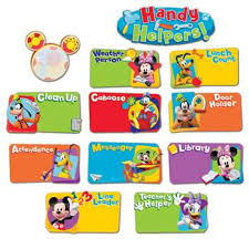 Mickey Mouse Clubhouse Handy Helpers Job Chart Mini Bulletin Board Set Eu 847100