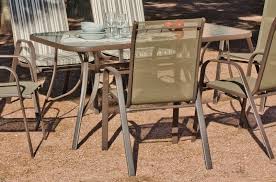 Rectangular Patio Table With Toughened