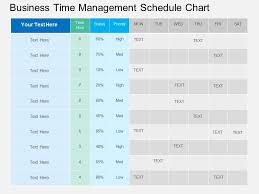 Business Time Management Schedule Chart Flat Powerpoint