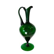 Empoli Verde Etruscan Glass Pitcher