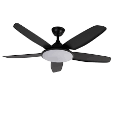 Modern Ceiling Fan Black With Remote