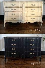 diy black dresser makeover french