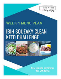 squeaky clean keto challenge meal plan