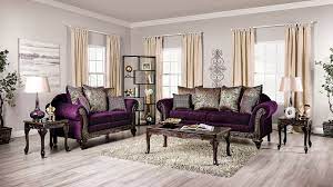 casilda living room set purple