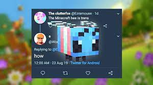 The Minecraft Bee is Trans Minecraft Texture Pack