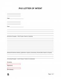 phd letter of intent template