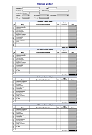 Ms Excel Training Budget Template Epic4 Templates Budget