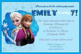 7th Frozen Birthday Party Invitations Free Printable