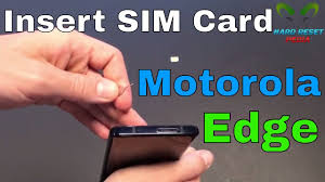 Standart sim, nano sim, micro sim. Motorola Edge Insert The Sim Card Video Tutorial Learn How To Insert Sim In Motorola Edge Mobile Hardresetpedia Motorola Sims Cards