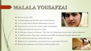 Malala yousafzai was born in the swat valley region of pakistan on july 12, 1997. Malala Yousafzai