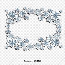 snowflake border christmas white frame
