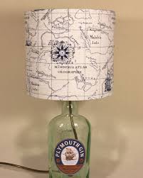 Bespoke Lampshade In Nautical Map Fabric Gosh And